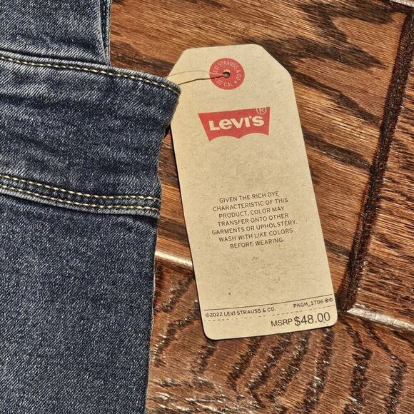 Levis Girls 12R Denim in Bristol Skirtall Overall Dress Western School Mini New - Picture 6 of 7